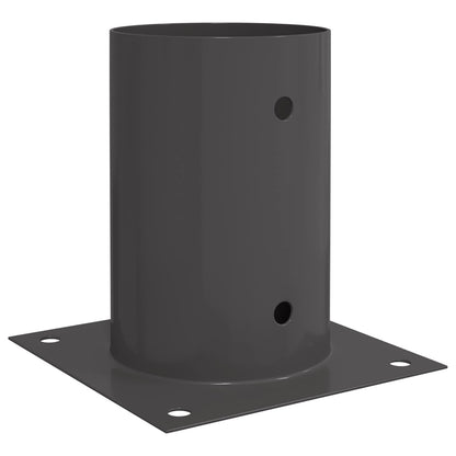 Round Ground Anchor 12 pcs Anthracite 15 x 15 x 15 cm Metal