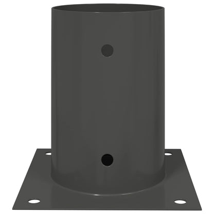 Round Ground Anchor 12 pcs Anthracite 15 x 15 x 15 cm Metal