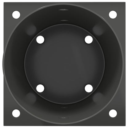 Round Ground Anchor 12 pcs Anthracite 15 x 15 x 15 cm Metal