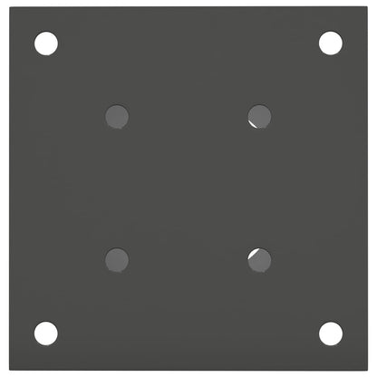 Round Ground Anchor 12 pcs Anthracite 15 x 15 x 15 cm Metal