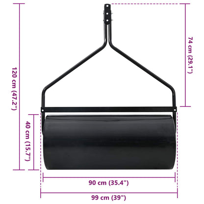 Garden Lawn Roller 120 x 99 cm 110 L Iron