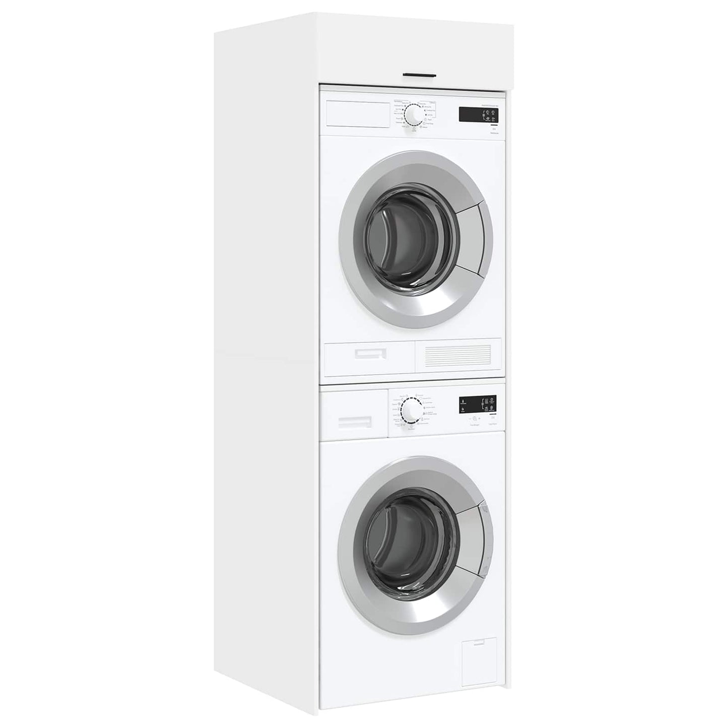 Wash Machine Cabinet White 67.5 x 68 x 200 cm Engineered wood