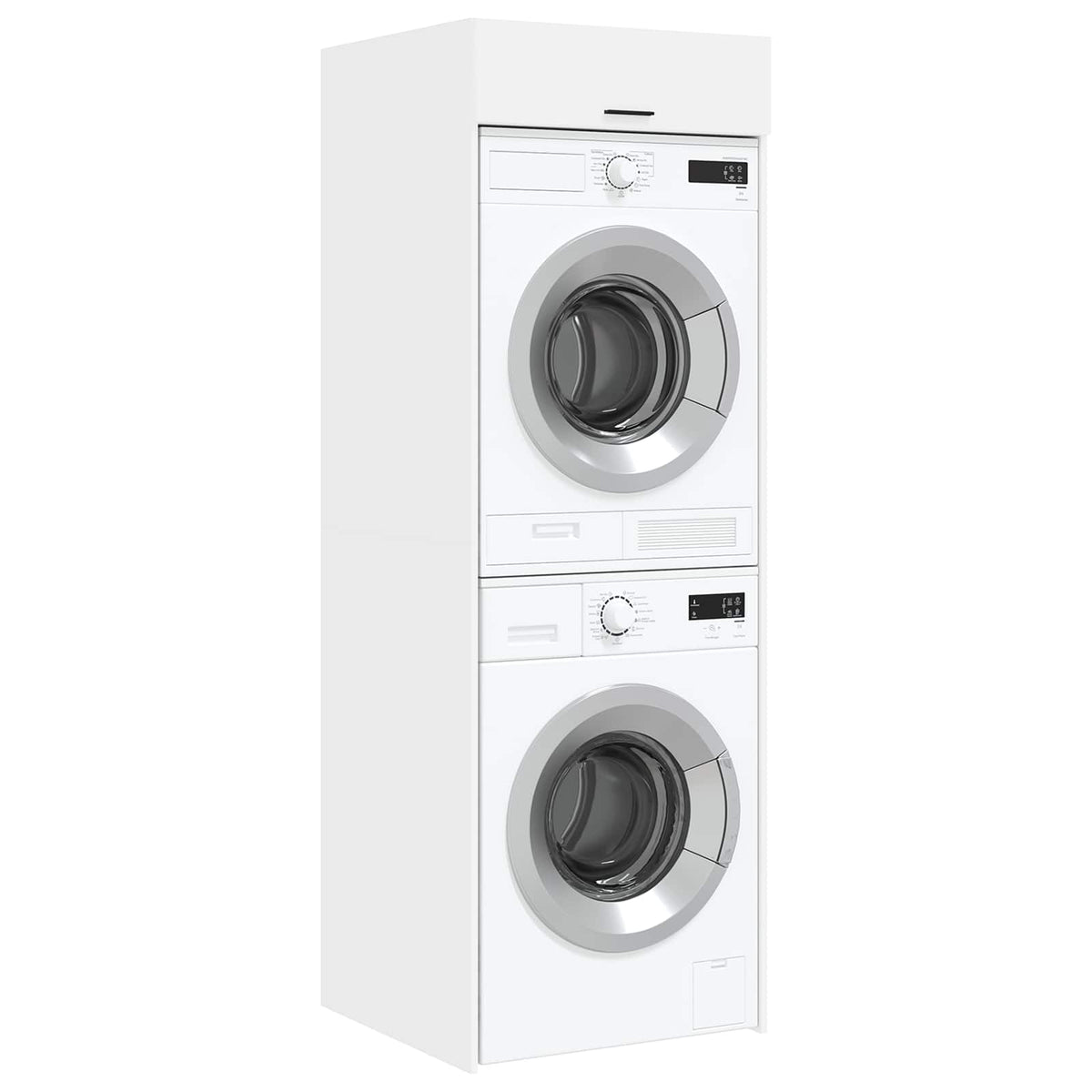 Wash Machine Cabinet White 67.5 x 68 x 200 cm Engineered wood