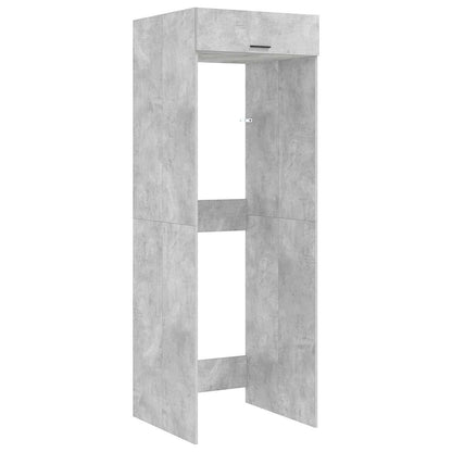 Wash Machine Cabinet Concrete Grey 67.5 x 68 x 200 cm