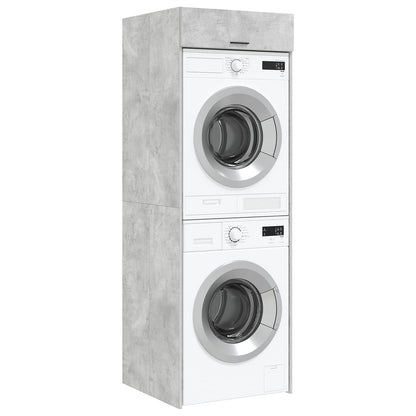 Wash Machine Cabinet Concrete Grey 67.5 x 68 x 200 cm