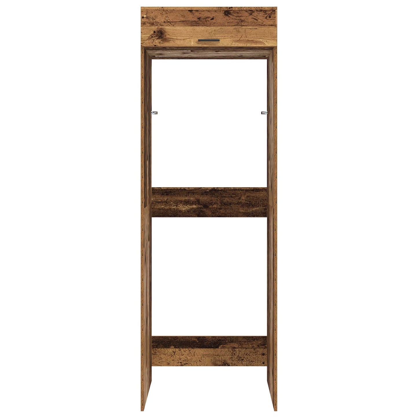 Wash Machine Cabinet with Storage Old Wood 67.5 x 68 x 200 cm