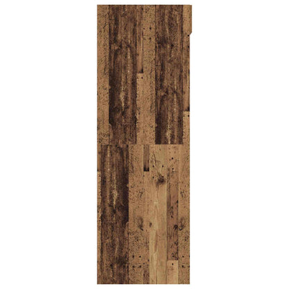 Wash Machine Cabinet with Storage Old Wood 67.5 x 68 x 200 cm