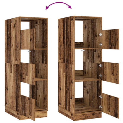 Laundry Cabinet Old Wood 50 x 68 x 162 cm Engineered wood