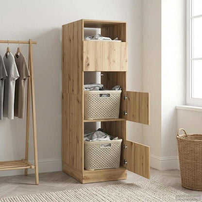 Laundry Cabinet Artisan Oak 50 x 68 x 162 cm Engineered wood