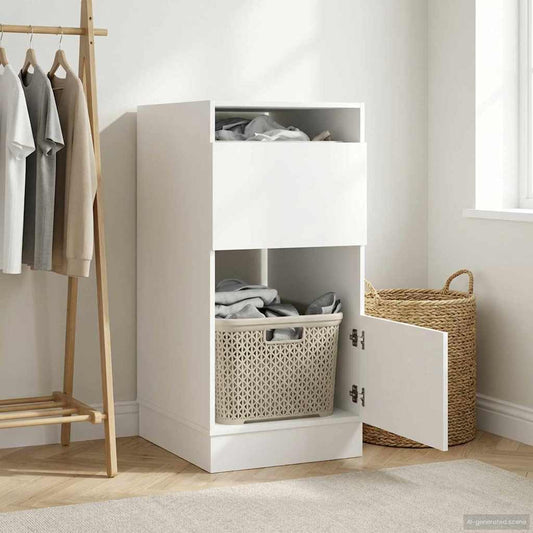 Laundry Cabinet White 50 x 68 x 102 cm Engineered wood