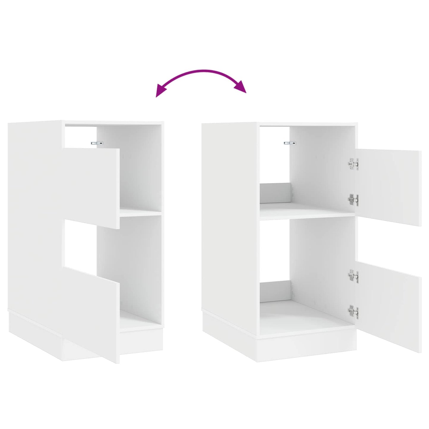 Laundry Cabinet White 50 x 68 x 102 cm Engineered wood