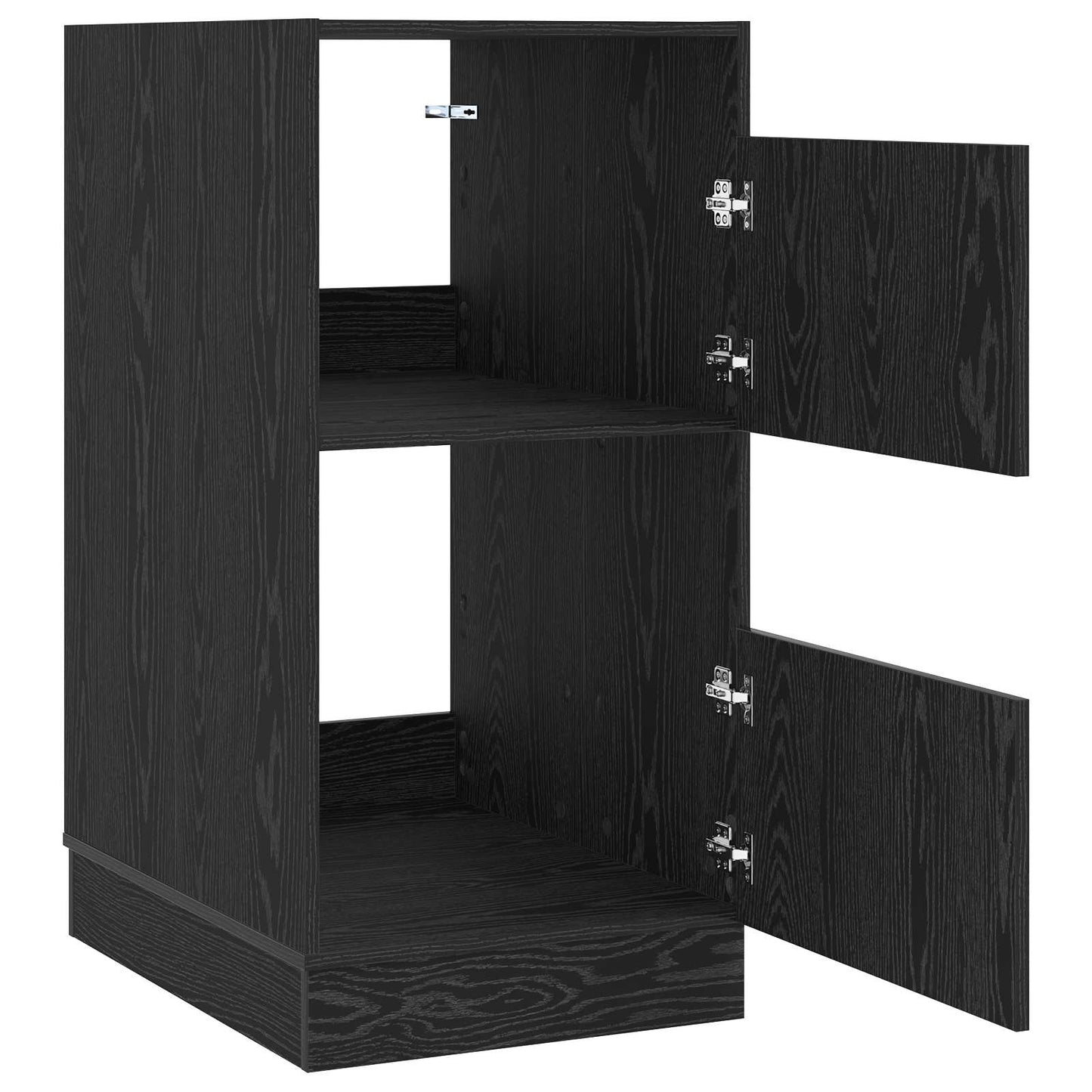 Laundry Cabinet Black Oak 50 x 68 x 102 cm Engineered wood