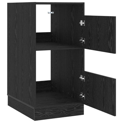 Laundry Cabinet Black Oak 50 x 68 x 102 cm Engineered wood