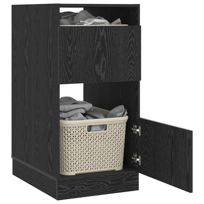 Laundry Cabinet Black Oak 50 x 68 x 102 cm Engineered wood