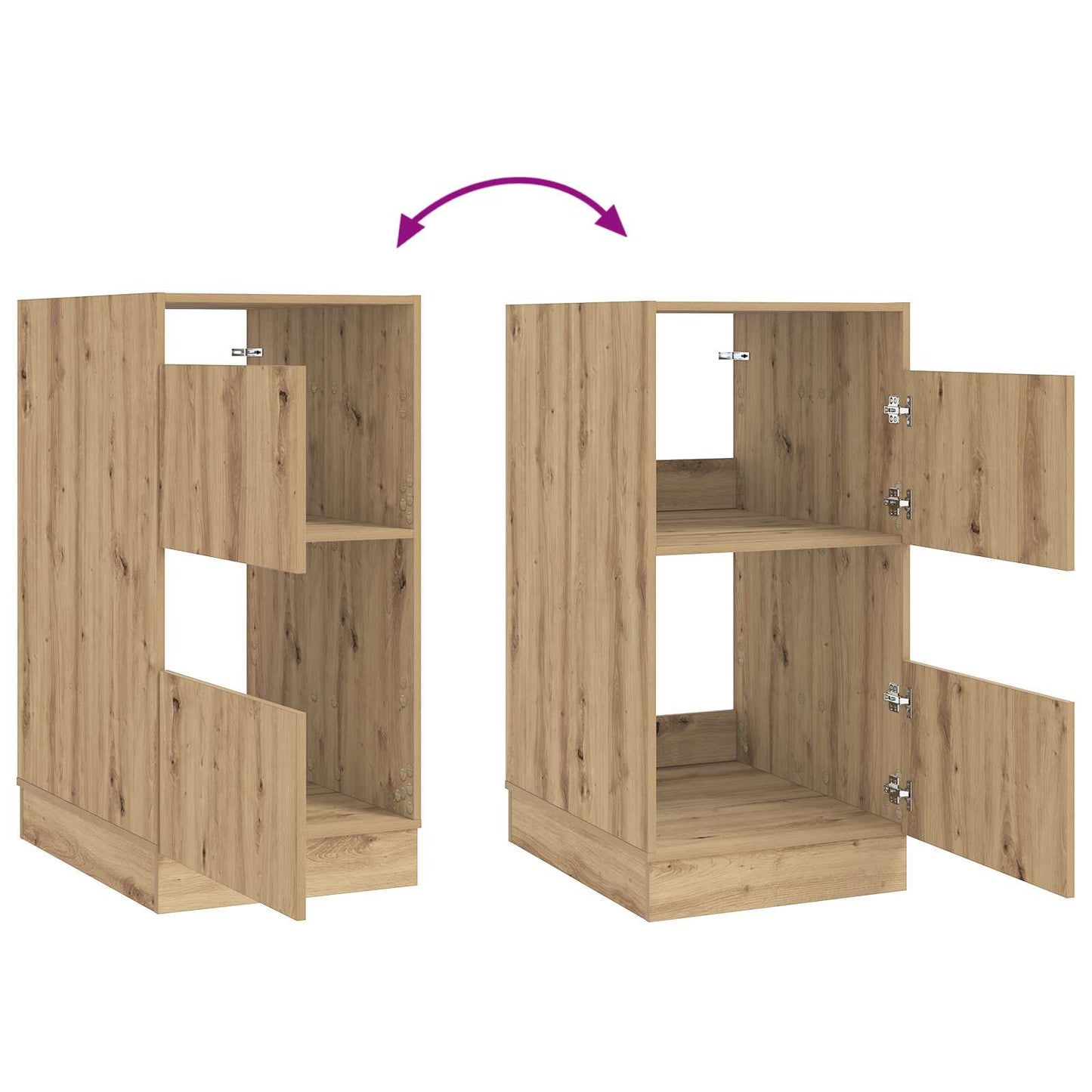 Laundry Cabinet Artisan Oak 50 x 68 x 102 cm Engineered wood