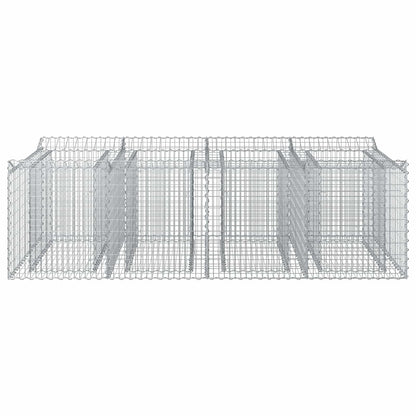 Gabion Raised Bed 2 pcs Silver