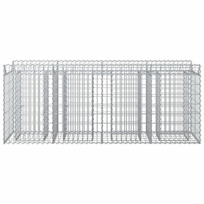 Gabion Raised Bed 2 pcs Silver