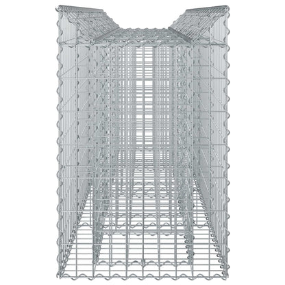 Gabion Raised Bed 2 pcs Silver
