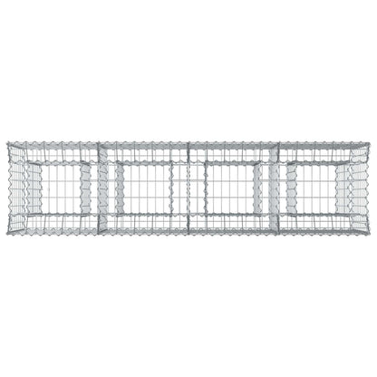 Gabion Raised Bed 2 pcs Silver