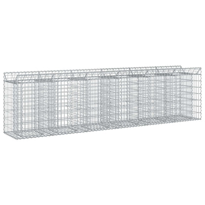 Gabion Raised Bed 2 pcs Silver