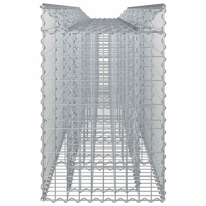 Gabion Raised Bed 2 pcs Silver