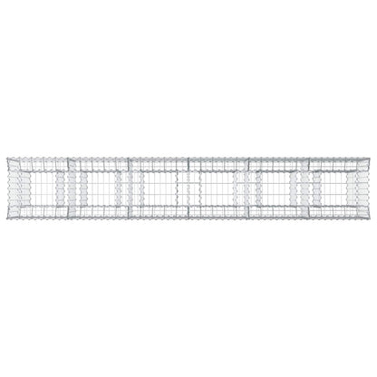 Gabion Raised Bed 2 pcs Silver