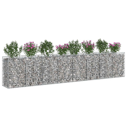 Gabion Raised Bed 3 pcs Silver