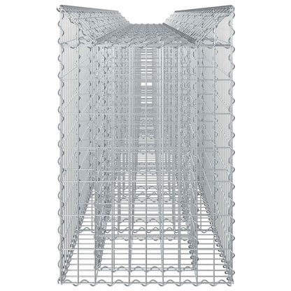 Gabion Raised Bed 3 pcs Silver