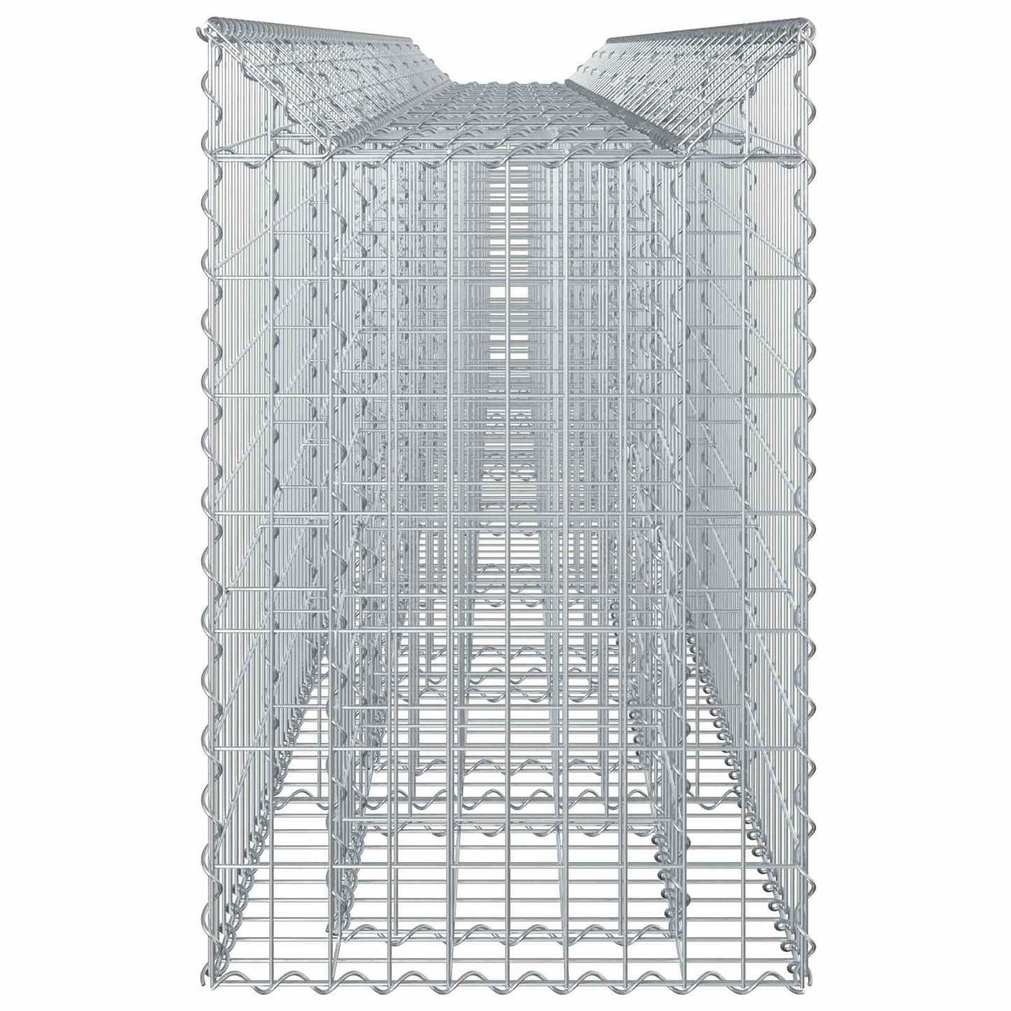 Gabion Raised Bed 3 pcs 400 x 50 x 80 cm Galvanised Steel