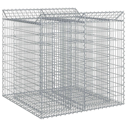 Gabion Raised Bed 2 pcs Silver