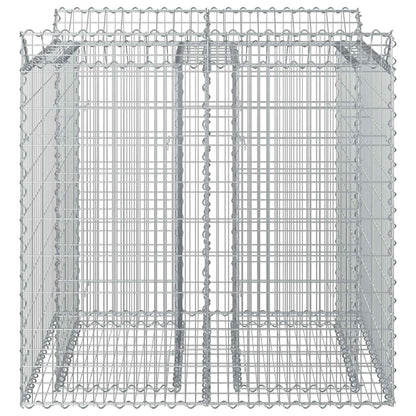 Gabion Raised Bed 2 pcs Silver