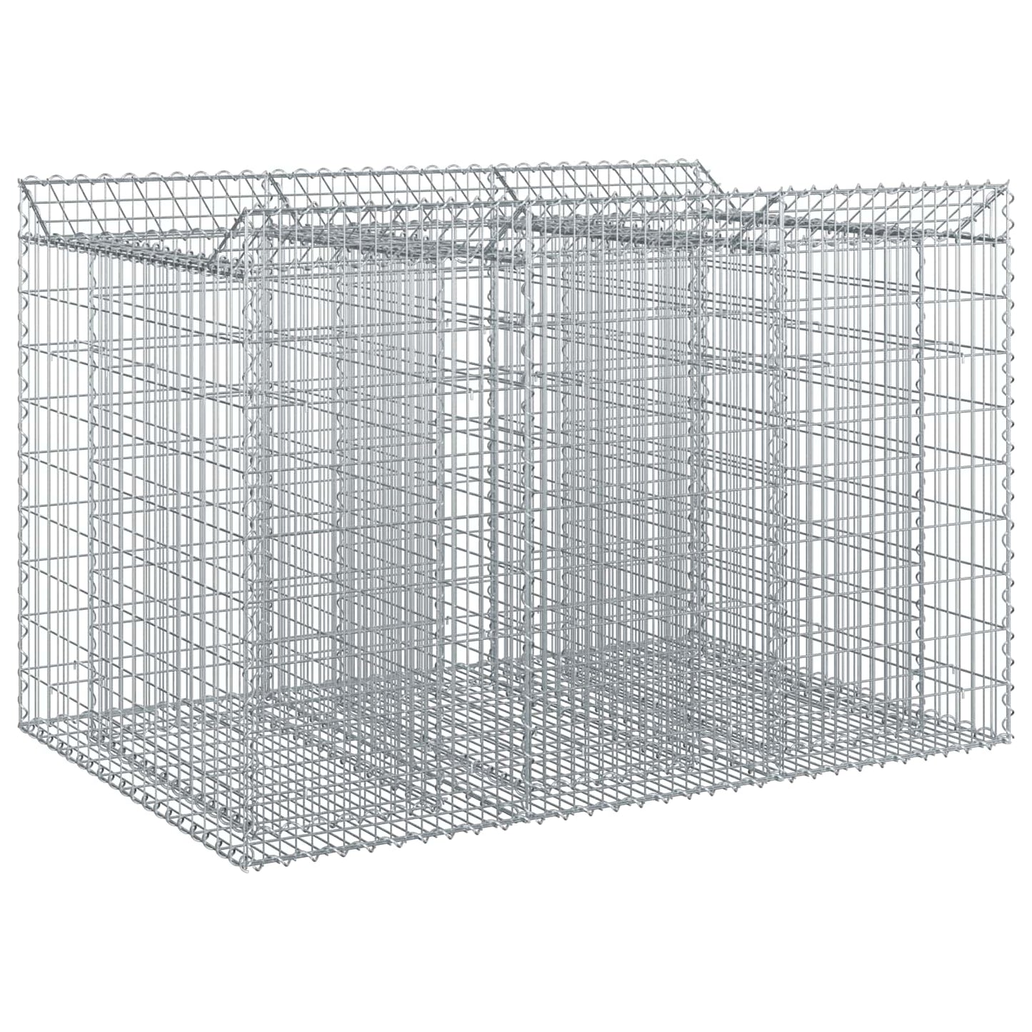 Gabion Raised Bed 2 pcs Silver