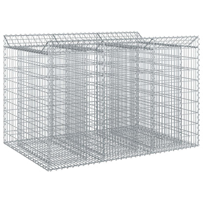 Gabion Raised Bed 2 pcs Silver