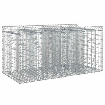 Gabion Raised Bed 2 pcs Silver