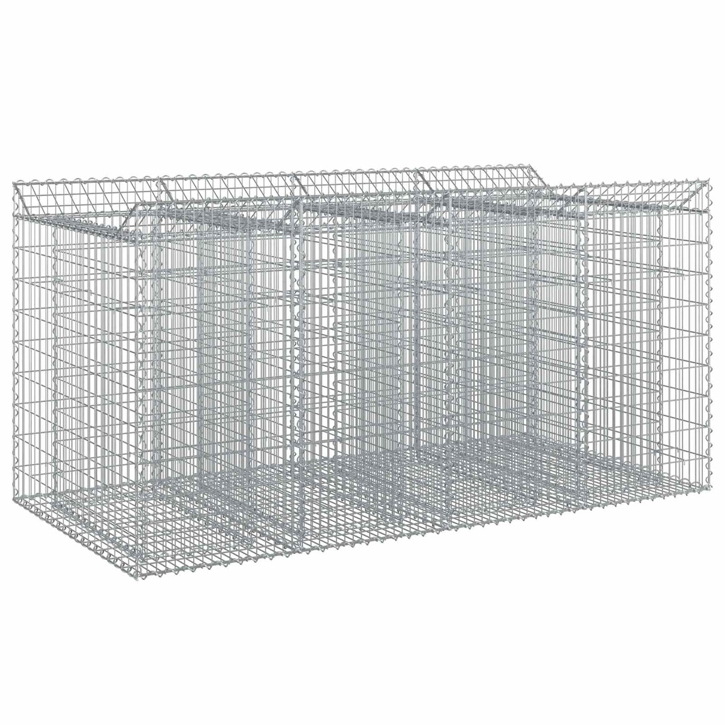 Gabion Raised Bed 2 pcs 200 x 100 x 100 cm Galvanised Steel