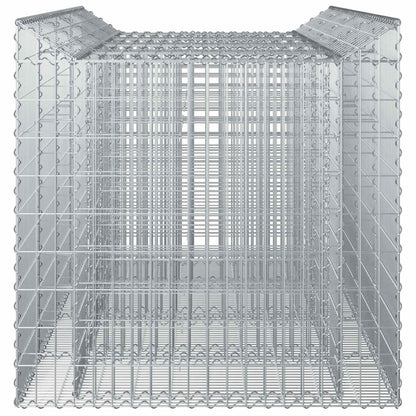 Gabion Raised Bed 2 pcs Silver