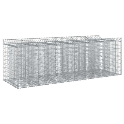 Gabion Raised Bed 3 pcs Silver