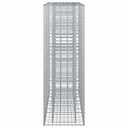 Gabion Raised Bed 2 pcs Silver 170 x 50 x 150 cm