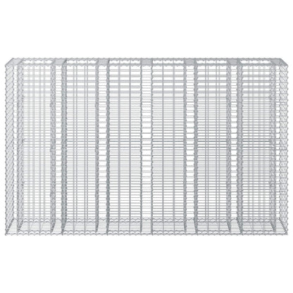 Gabion Raised Bed 3 pcs Silver 250 x 50 x 150 cm