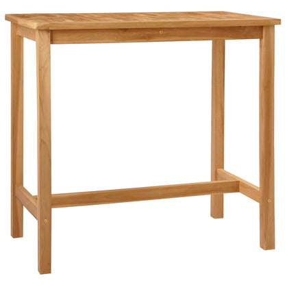 Bar Table Natural 110 x 60 x 105 cm Solid-Teak