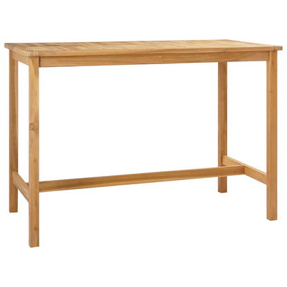 Bar Table Natural 150 x 75 x 105 cm Solid Teak Wood