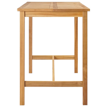 Bar Table Natural 150 x 75 x 105 cm Solid Teak Wood