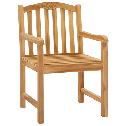 Handcarved Rose Chair 2 pcs Natural 58 x 60 x 90 cm