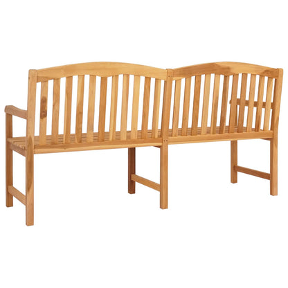 Handcarved Rose Bench 150 x 60 x 90 cm Solid Teak Wood Natural
