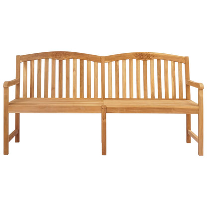 Handcarved Rose Bench 150 x 60 x 90 cm Solid Teak Wood Natural