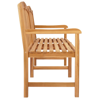Handcarved Rose Bench 150 x 60 x 90 cm Solid Teak Wood Natural