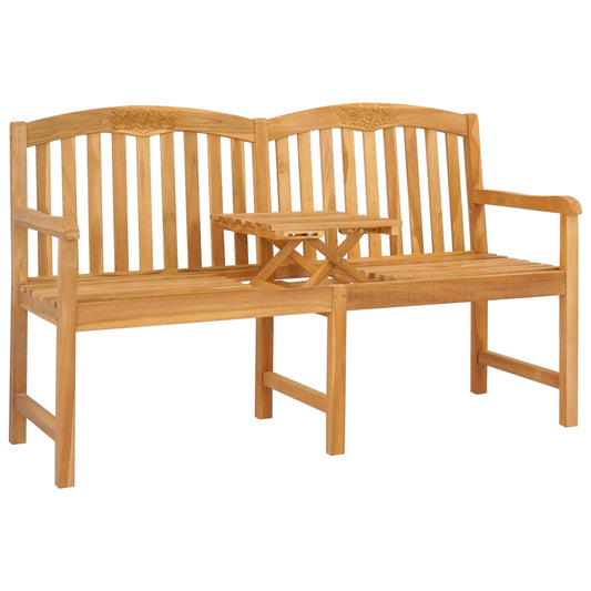 Handcarved Rose Bench 150.5 x 60 x 95 cm Solid Teak Wood