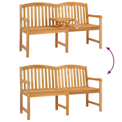 Handcarved Rose Bench Natural 150.5 x 60 x 95 cm