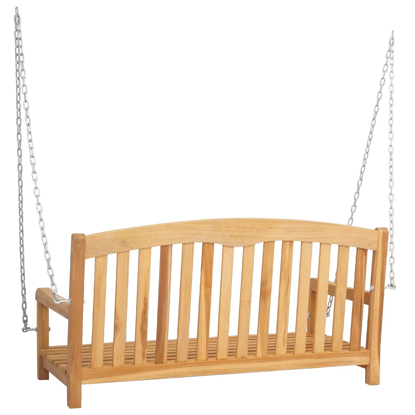 Swing Bench Natural 114 x 61 x 61.5 cm Solid Teak Wood
