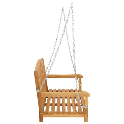 Swing Bench Natural 114 x 61 x 61.5 cm Solid Teak Wood